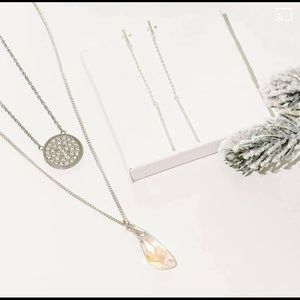 Silver and Crystal jBloom Jewelry Set